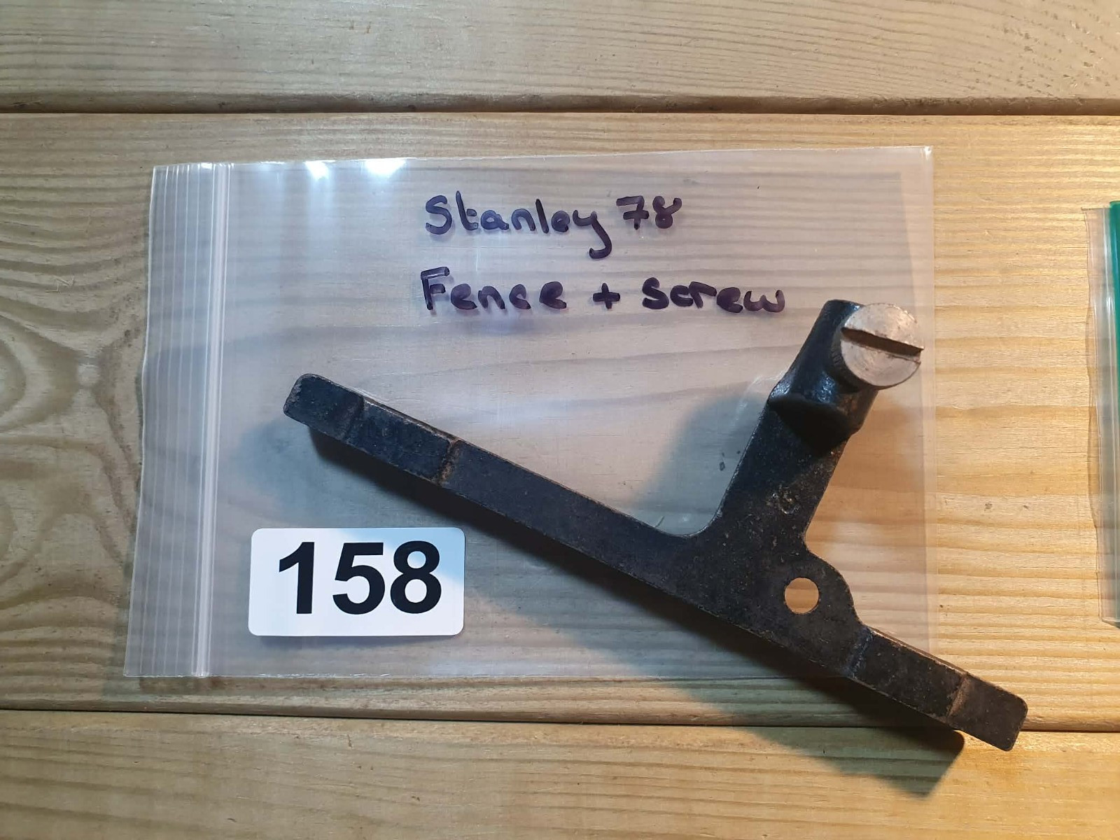 Vintage Stanley 78 Plane Fence & Screw Old Woodworking Hand Tools Carpentry Tool