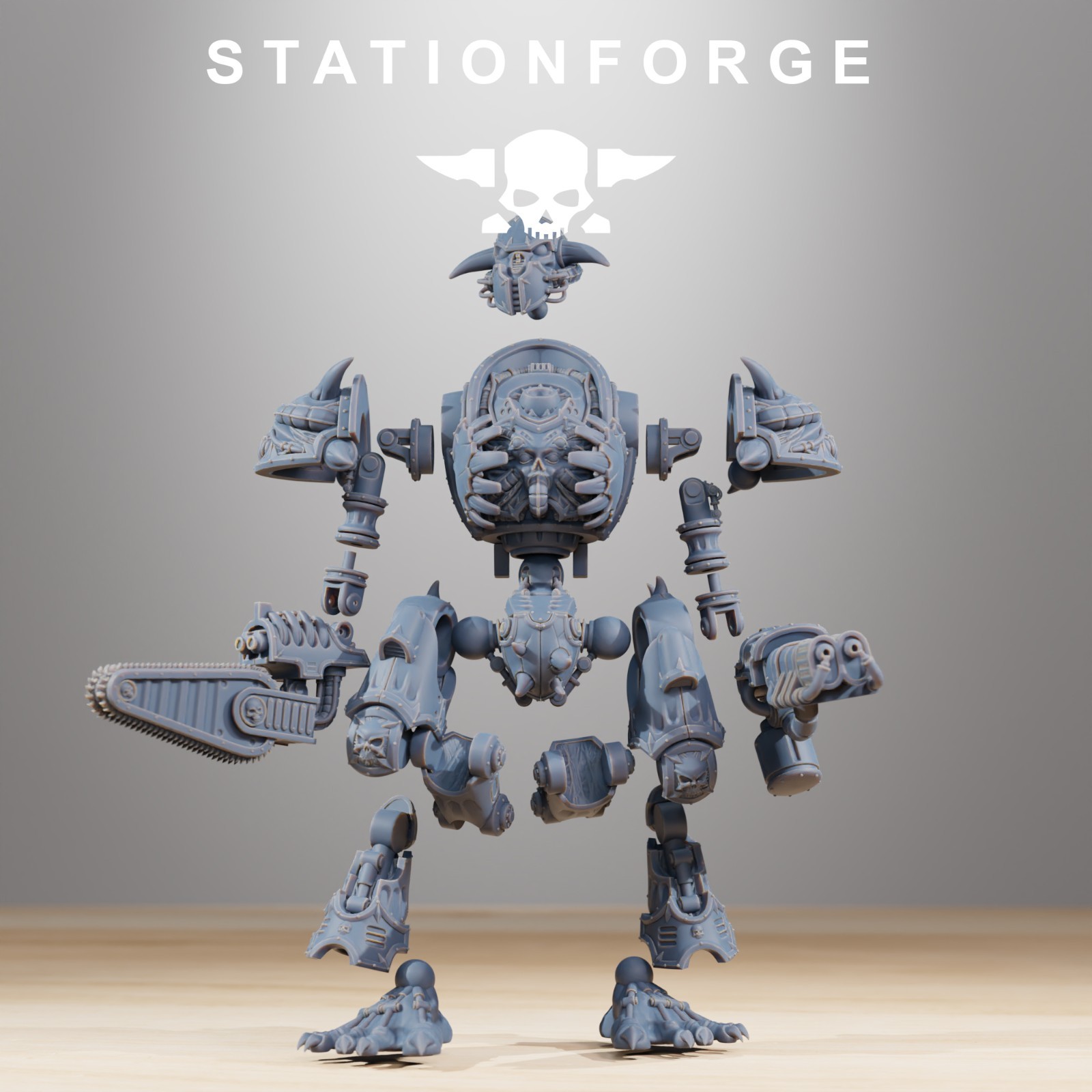 Stationforge Miniatures Pythonicus Armageddon Corruped Knight Sci Fi Grim Dark