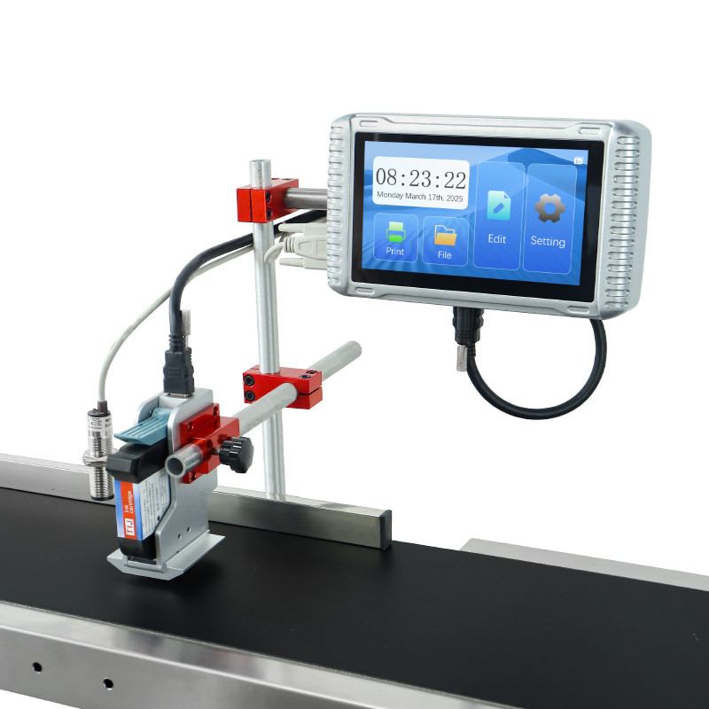 Automatic online inkjet printer without conveyor to print batch code-