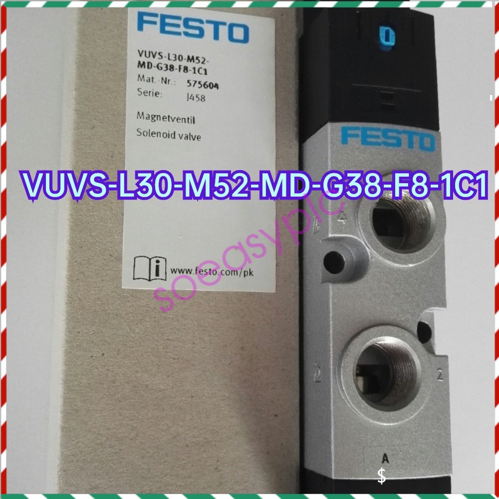 1PCS NEW FESTO Solenoid valve VUVS-L30-M52-MD-G38-F8-1C1{575604} Fast ship ###
