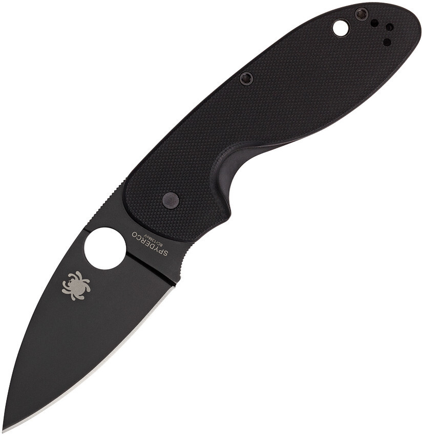 Spyderco Efficient Linerlock 3" 8Cr13MoV G10 Black Folding Knife C216GPBBK