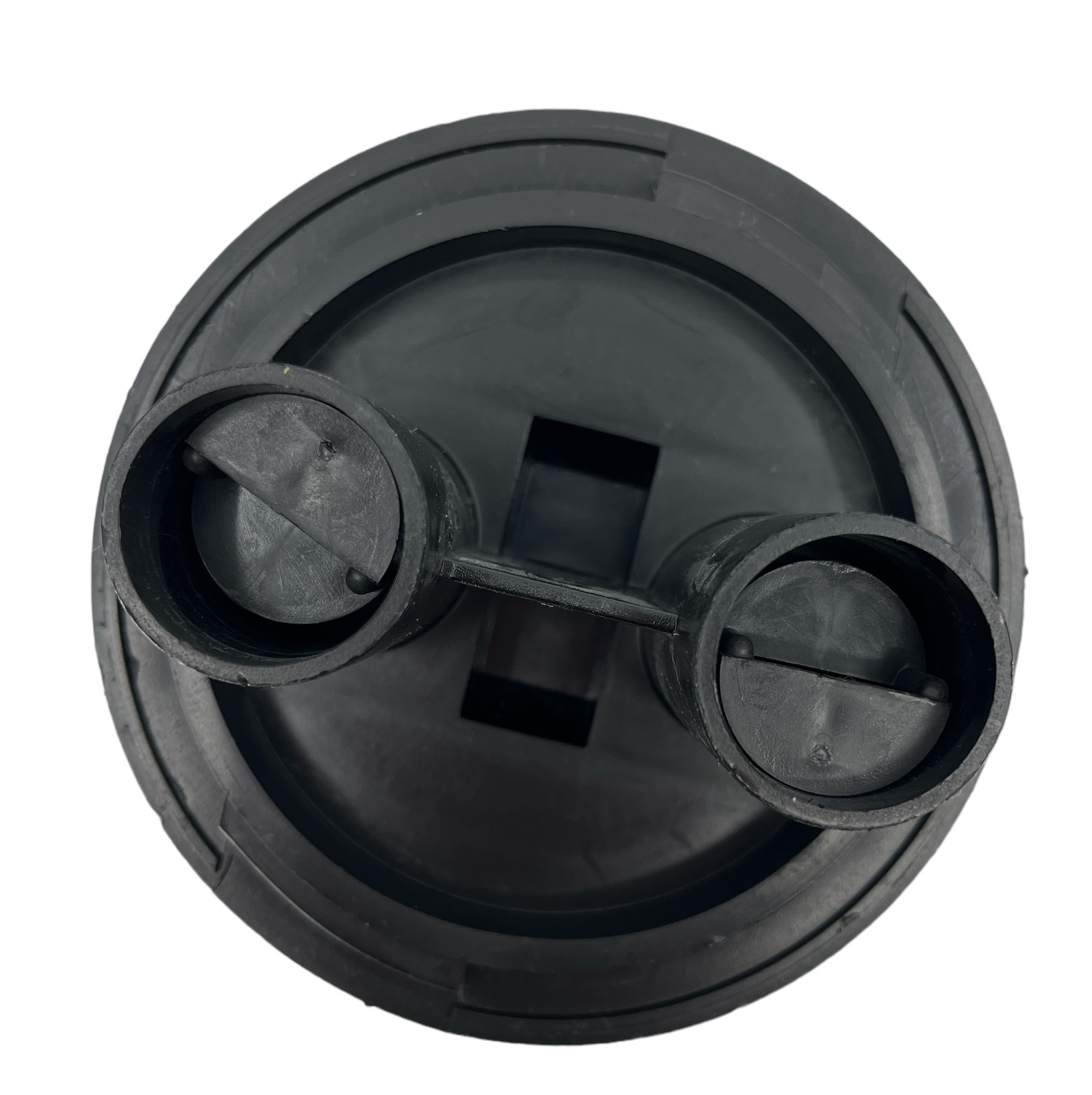 60019 Norwesco Polyethylene 4" Center Snap In Air Vent Assembly For 16" Lid