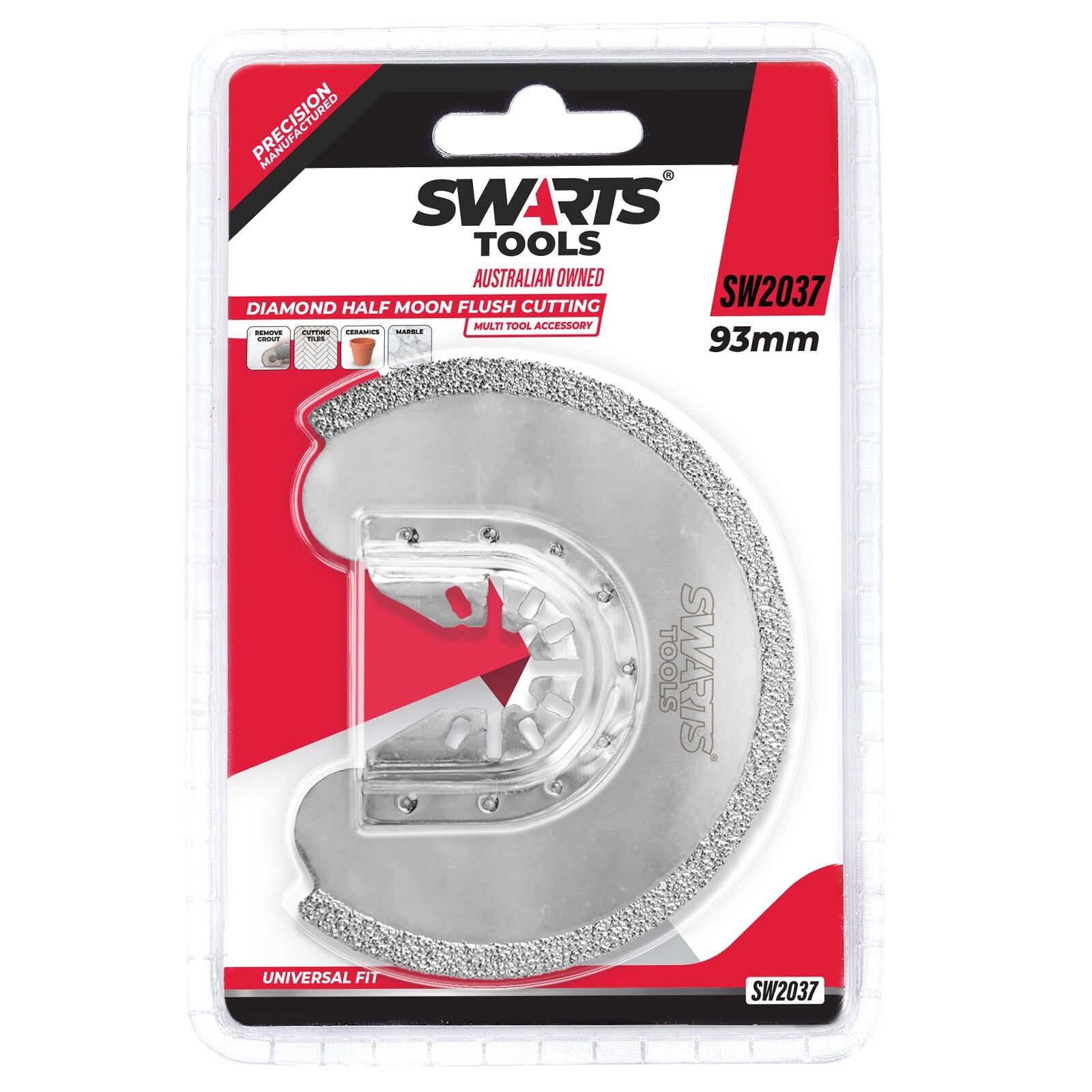 Diamond Multi Tool Saw Blade - Ceramic Tile and Marble Cutter, Grout Removal
