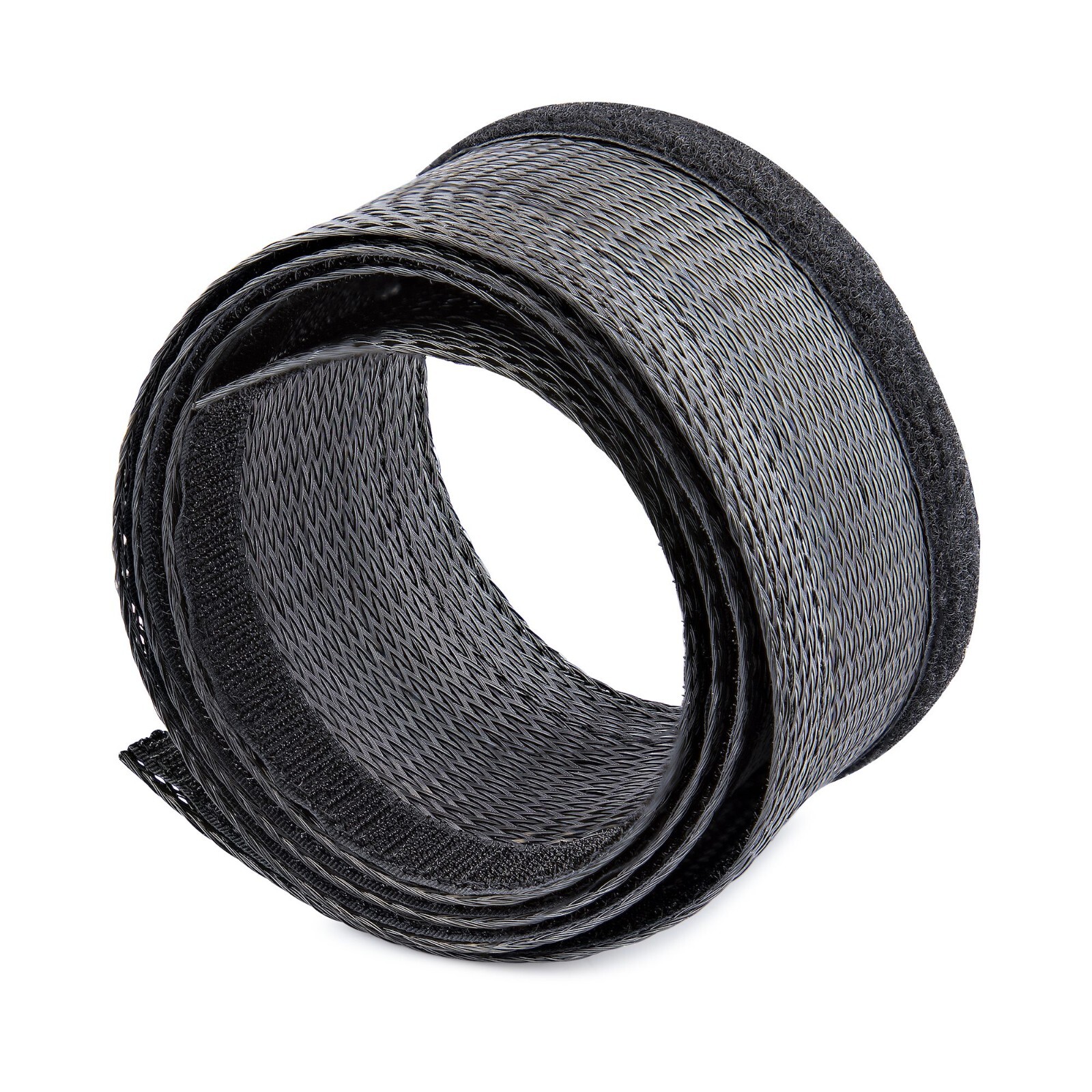 StarTech WKSTNCMFLX 10ft (3m) Cable Management Sleeve, Braided Mesh Wire Wraps/
