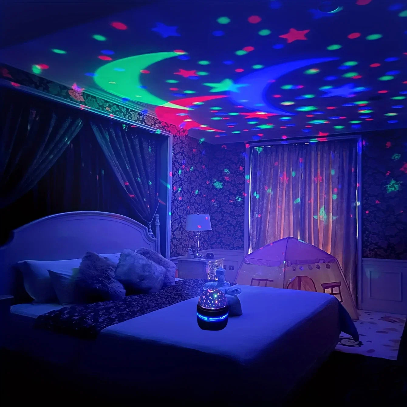 LED Starry Sky Night Lights USB Projector Lamp Magic Ball Moon Star
