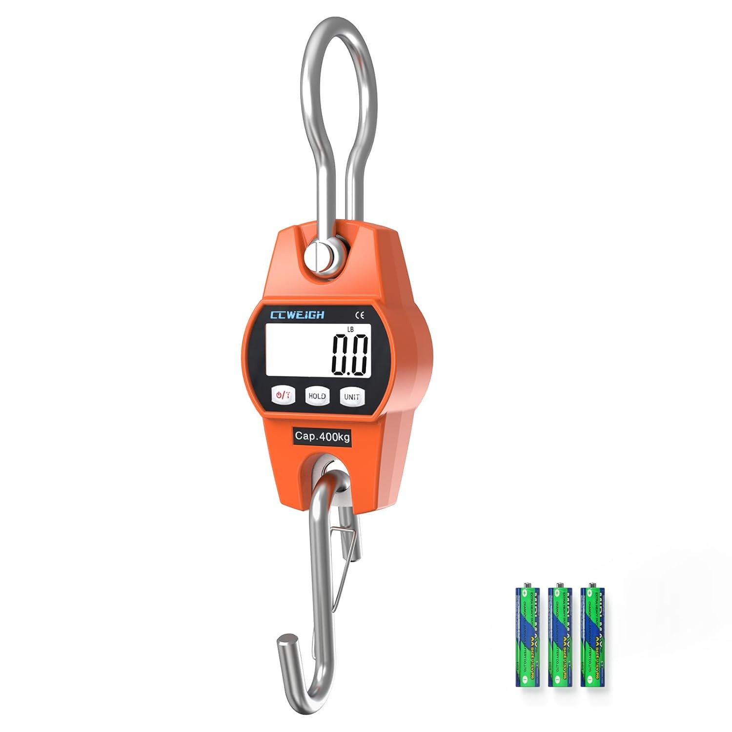 Hanging Scale Handheld 880Lb/400Kg Crane Scale Luggage Scale,With ABS Plastic Ca