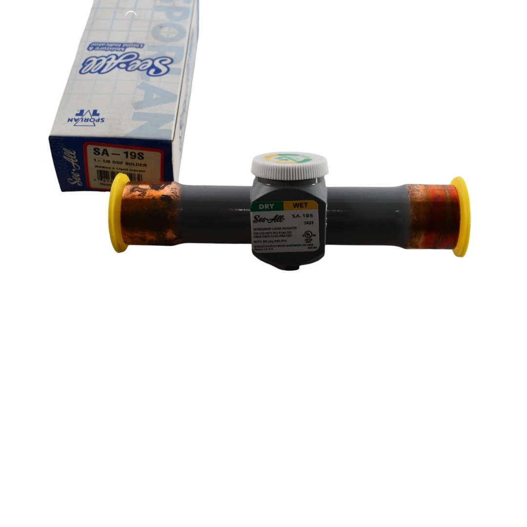 NEW Sporlan SA-19S 015997808 700546 See-All Moisture Liquid Indicator 1-1/8 ODF