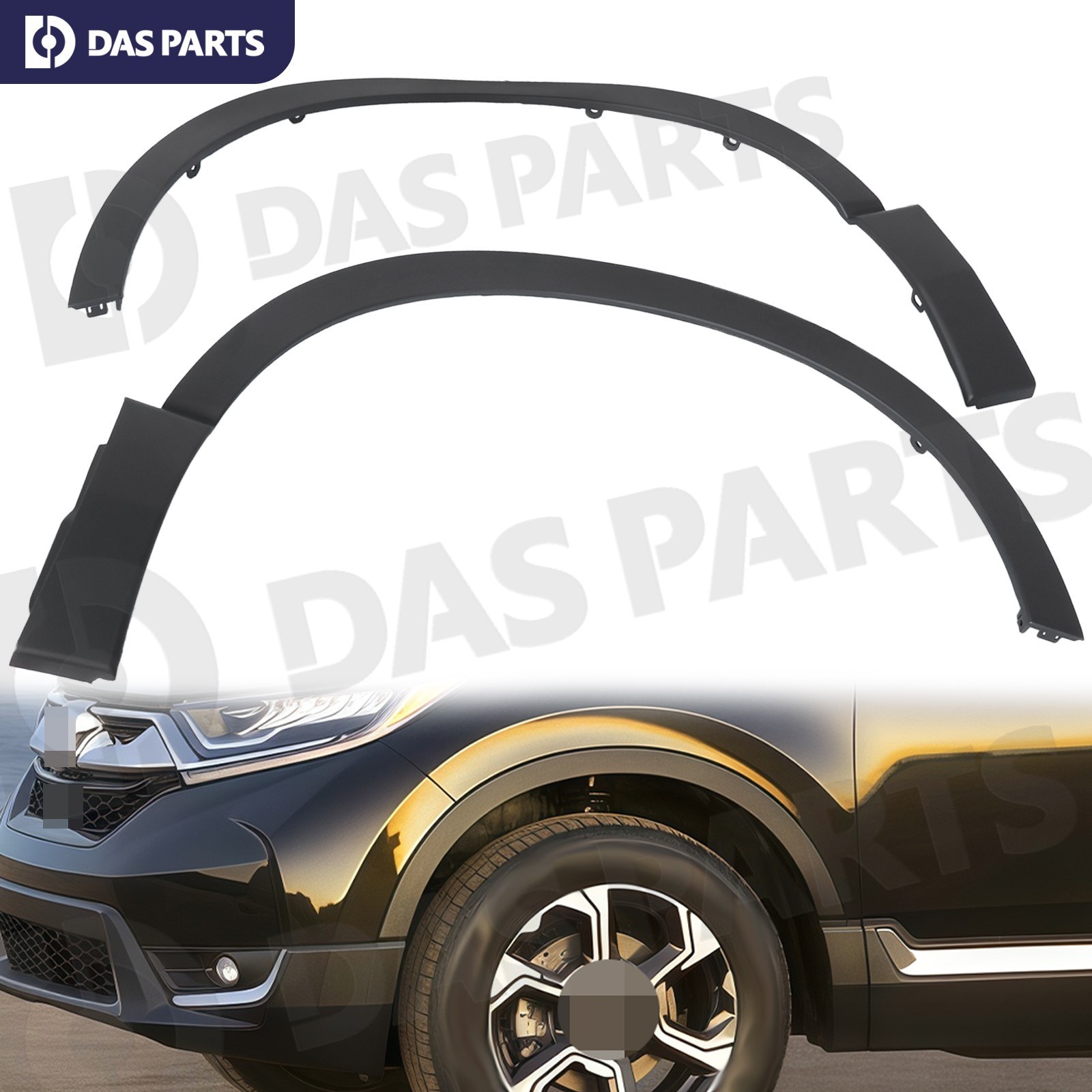 Front Left+Right Fender Trim Wheel Arch Molding Fit For 2017-2022 Honda CR-V CRV