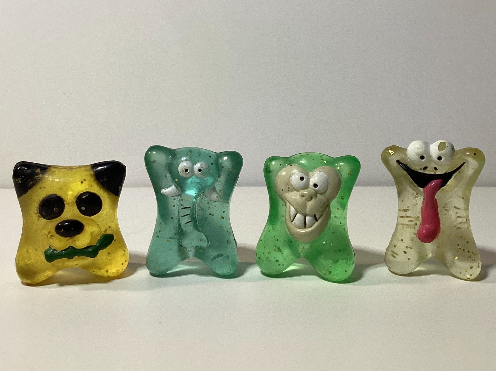 Lot of 4 Crazy Critters UK Exclusive Scarce Figures (Like Gogo's Crazy Bones)