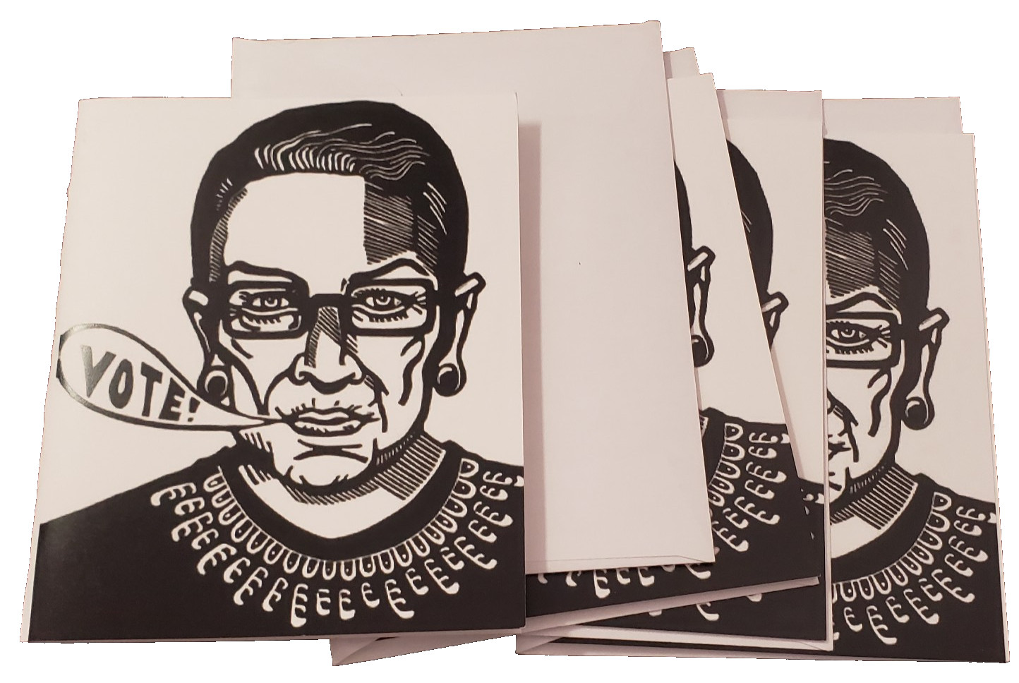Ruth Bader Ginsburg Supreme Court Justice Vote Blank Note Cards New Artist Made