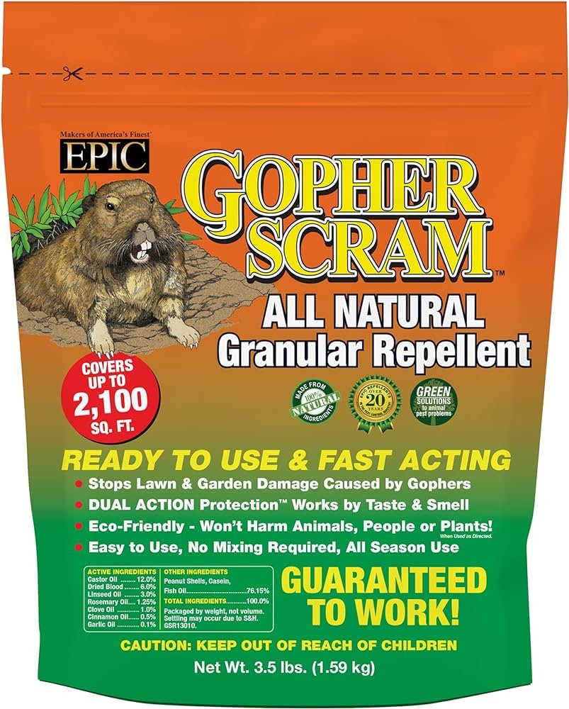 EPIC Gopher Scram Organic All-Natural Granular Deterrent 3.5 lbs. 13004