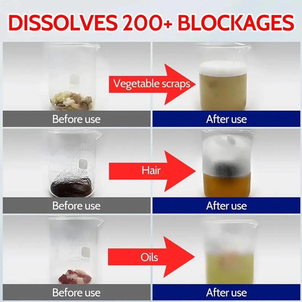 Sink & Drain Cleaner Powerful Pipeline Dredging Agent Agent Unblocker 350g