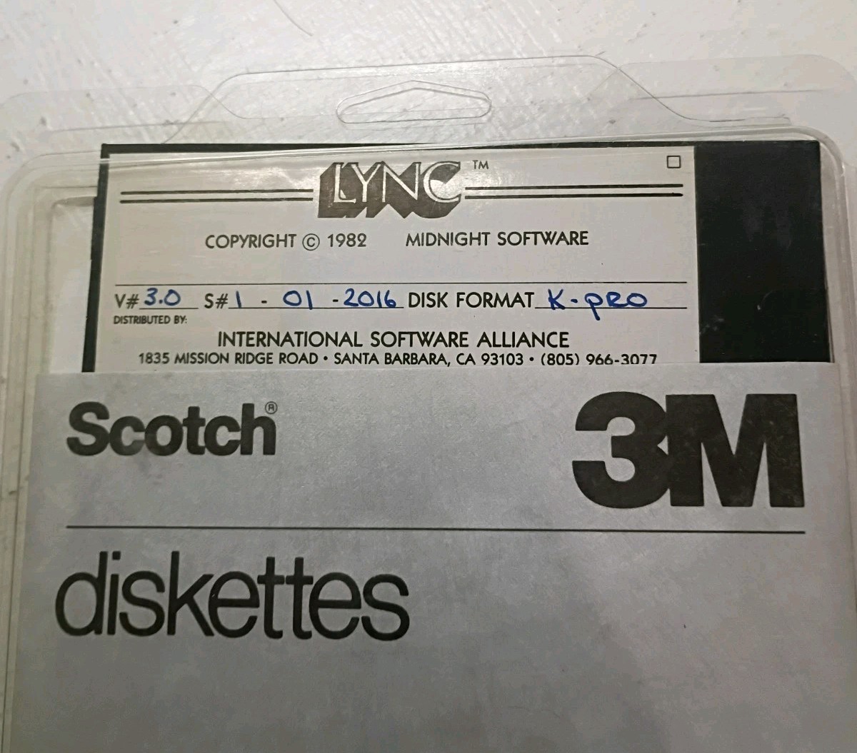 Vintage LYNC 1982 Kaypro / CP/M Software 5.25″ Floppy – Midnight Software – Rare