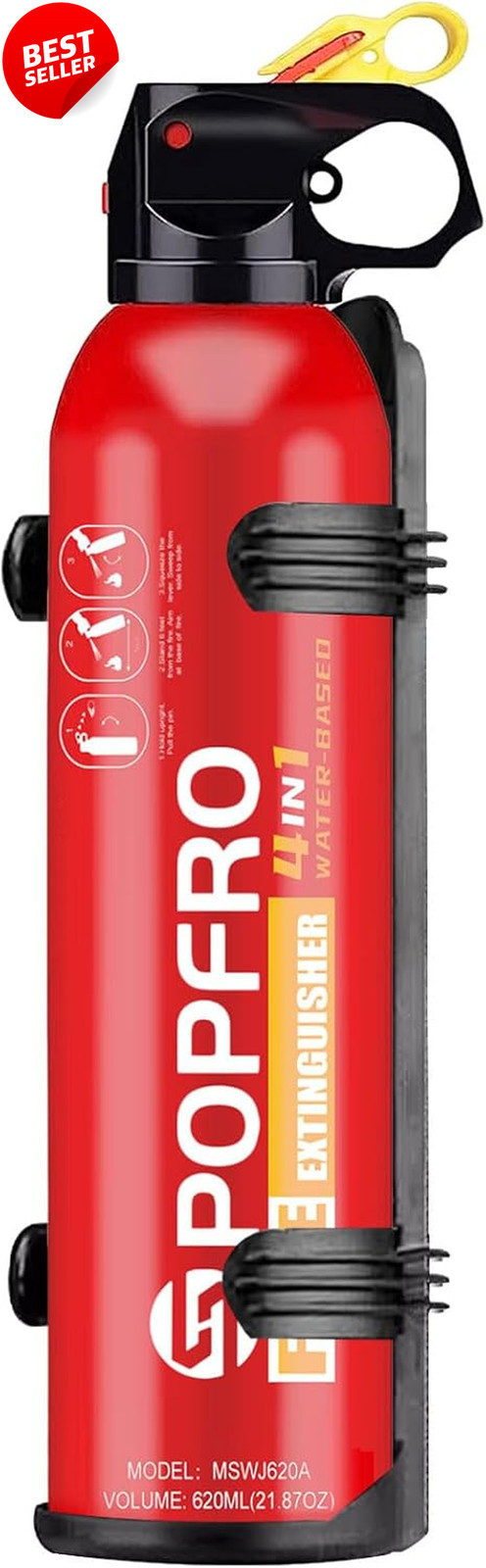 4in1 Portable Fire Extinguisher Home Car Kitchen - US