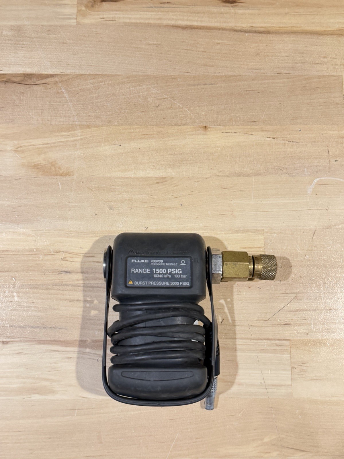FLUKE 700P09 PRESSURE MODULE 1500 PSIG 10340 KPA 103 BAR (TESTED) SHIPS FAST