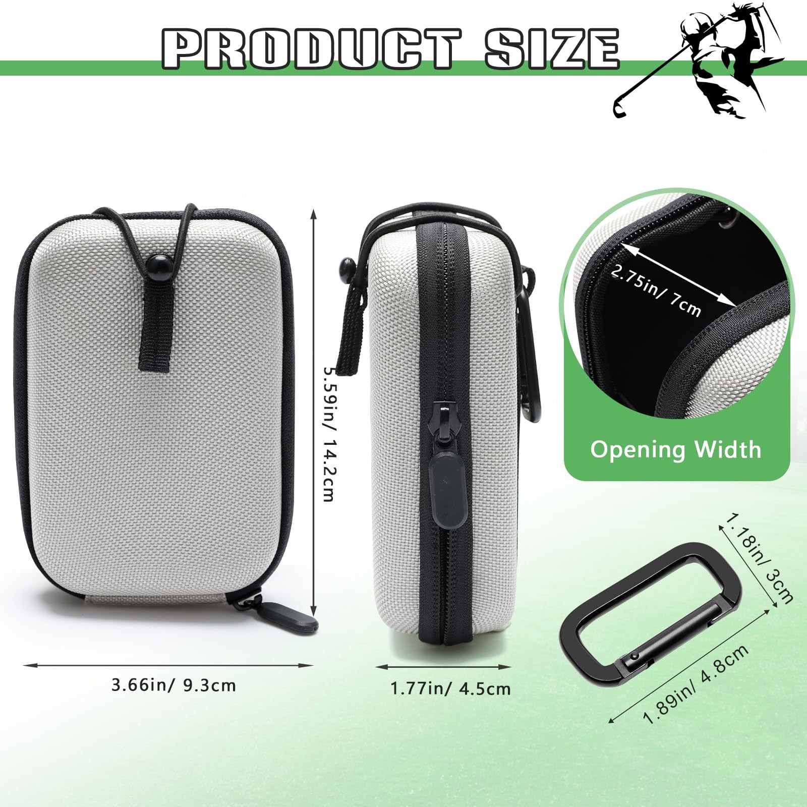 Golf Rangefinder Hard Shell Case, Hard Golf Rangefinder Case Universal Range ...