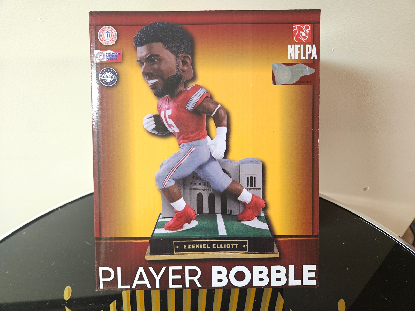 Rare Ezekiel Elliott Ohio State Buckeyes Gate Series Bobblehead Red Jersey #/144