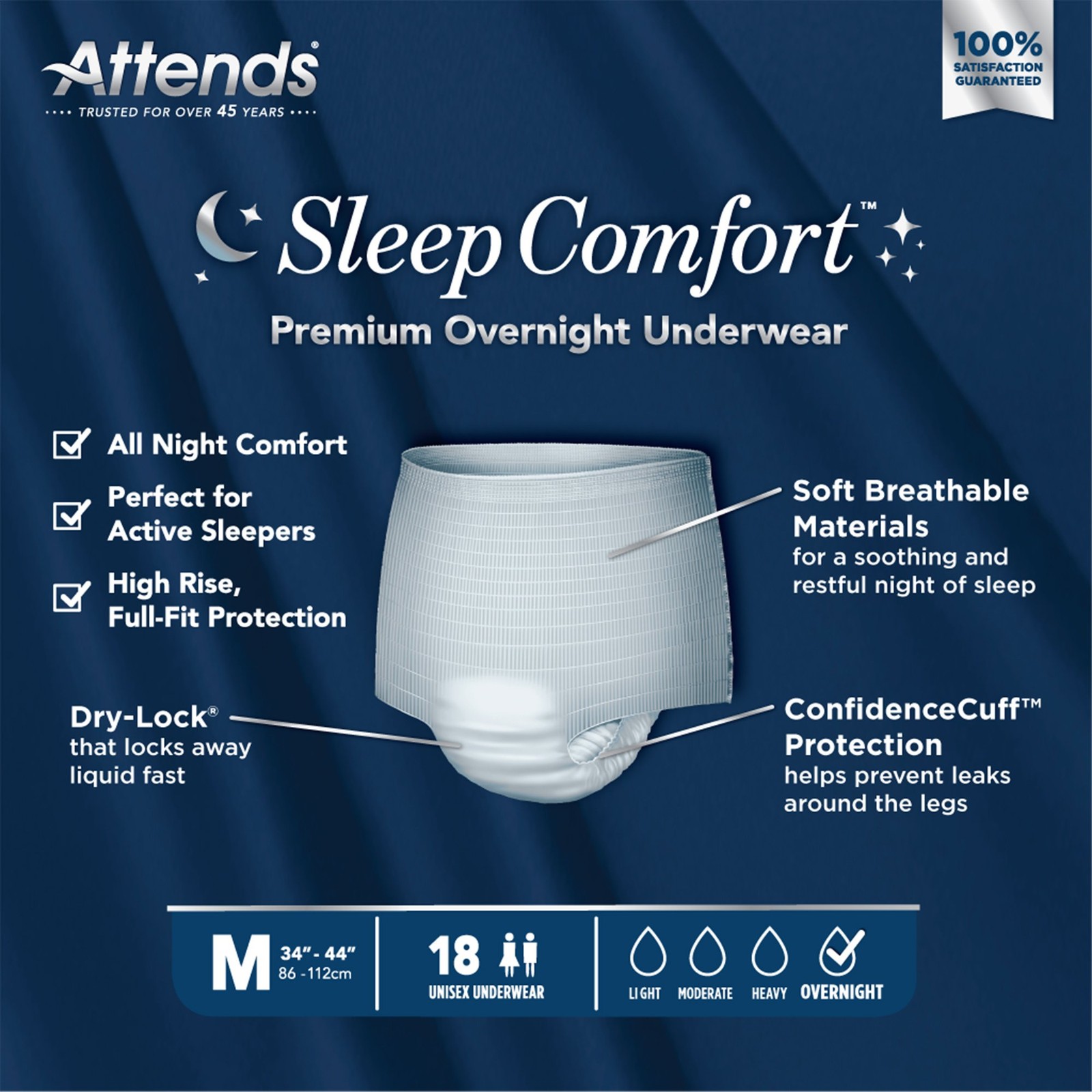 Attends Disposable Underwear Medium 74 72 Ct