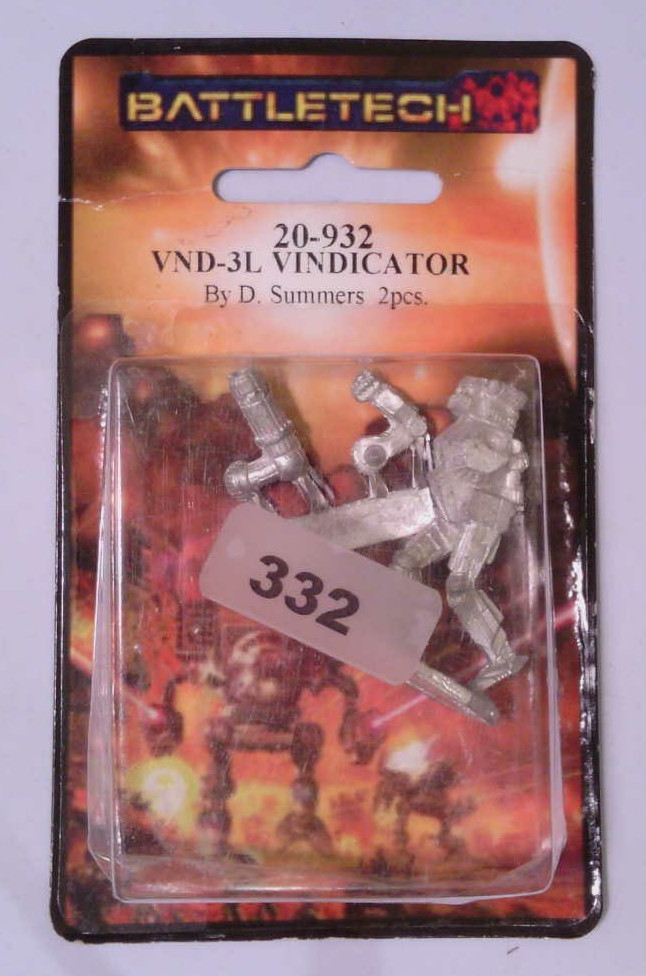 Battletech VND-3L Vindicator Iron Wind Lead-free pewter New in Package