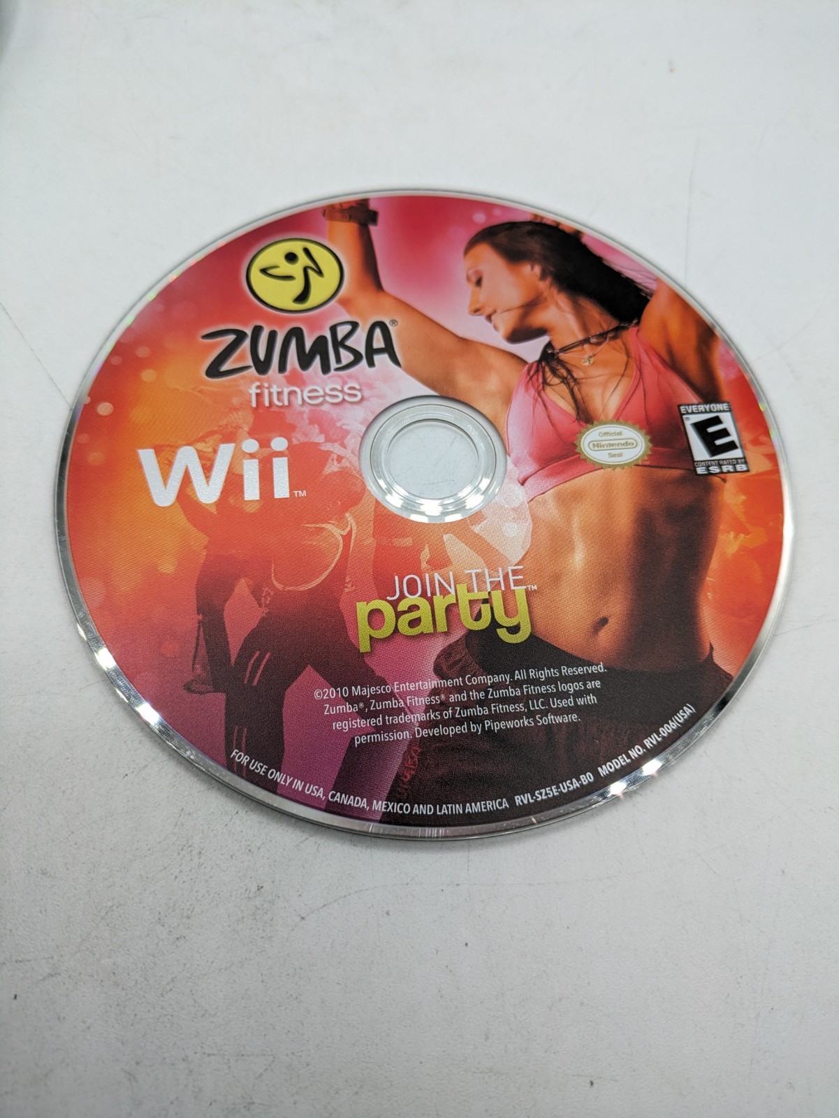 Zumba Fitness Nintendo Wii  *DISC ONLY*  *4587