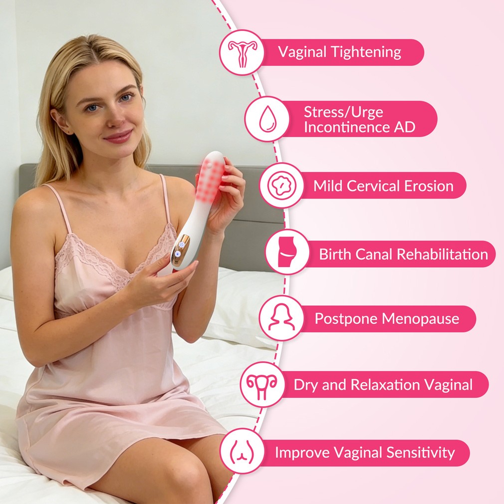 Adjustable Pelvic Floor Repair Wand Red Light Heat Therapy