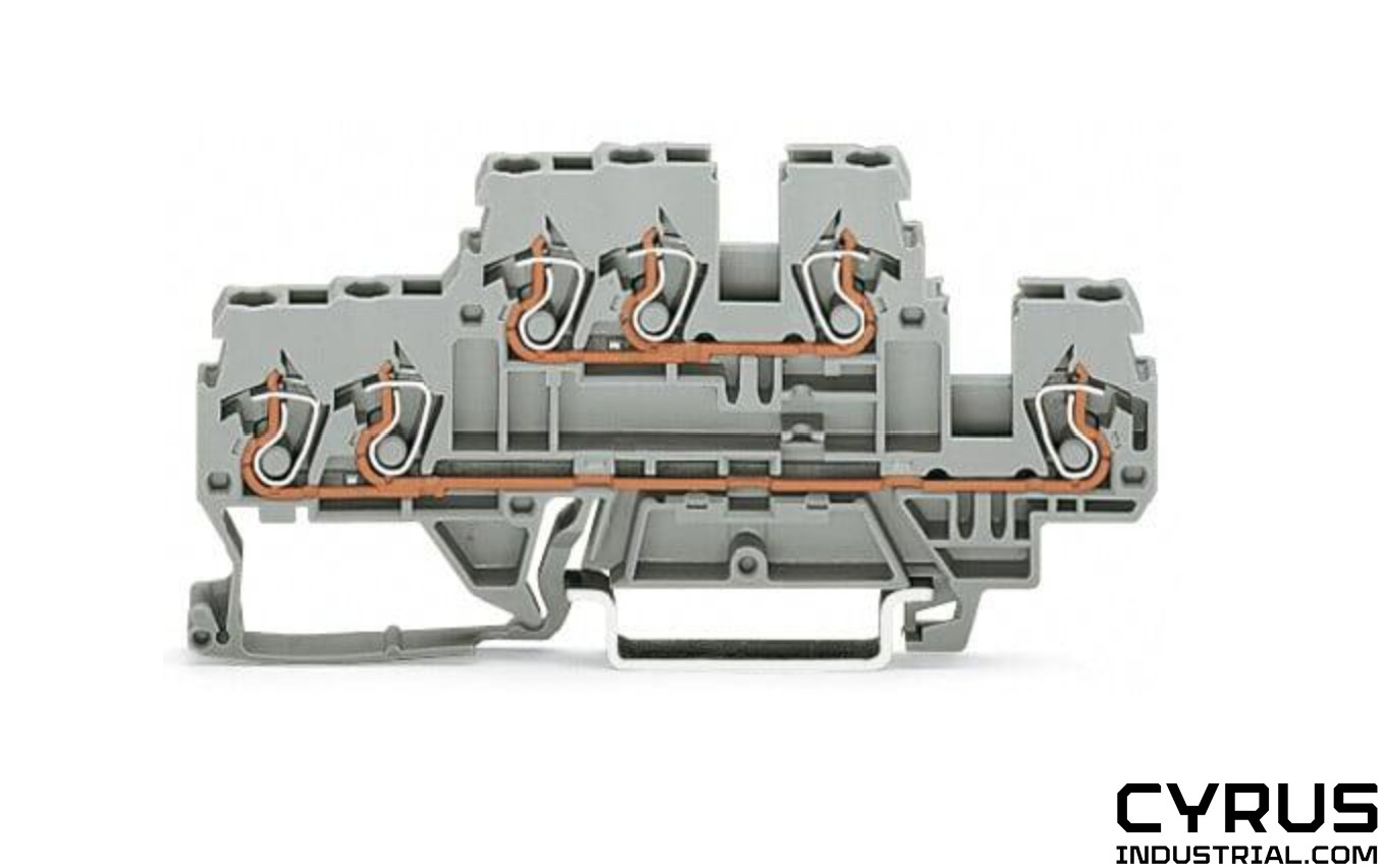 Wago 870-531 3-conductor, double-deck terminal block