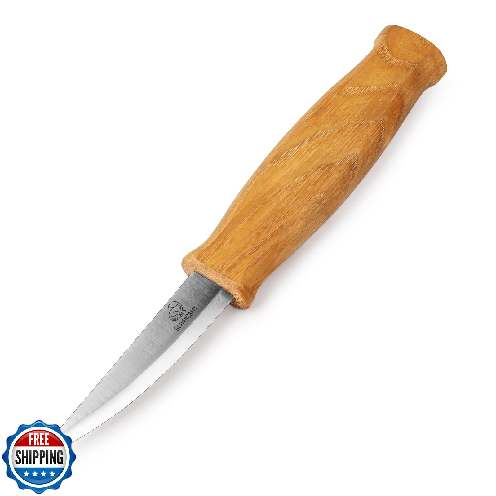 BeaverCraft Wood Carving Knife C4 3.14" Whittling Sloyd Knife for Roughing -
