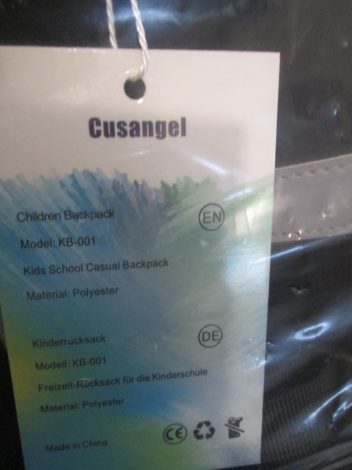 Cusangel Small Backpack MoKids Black Daypack New with tags