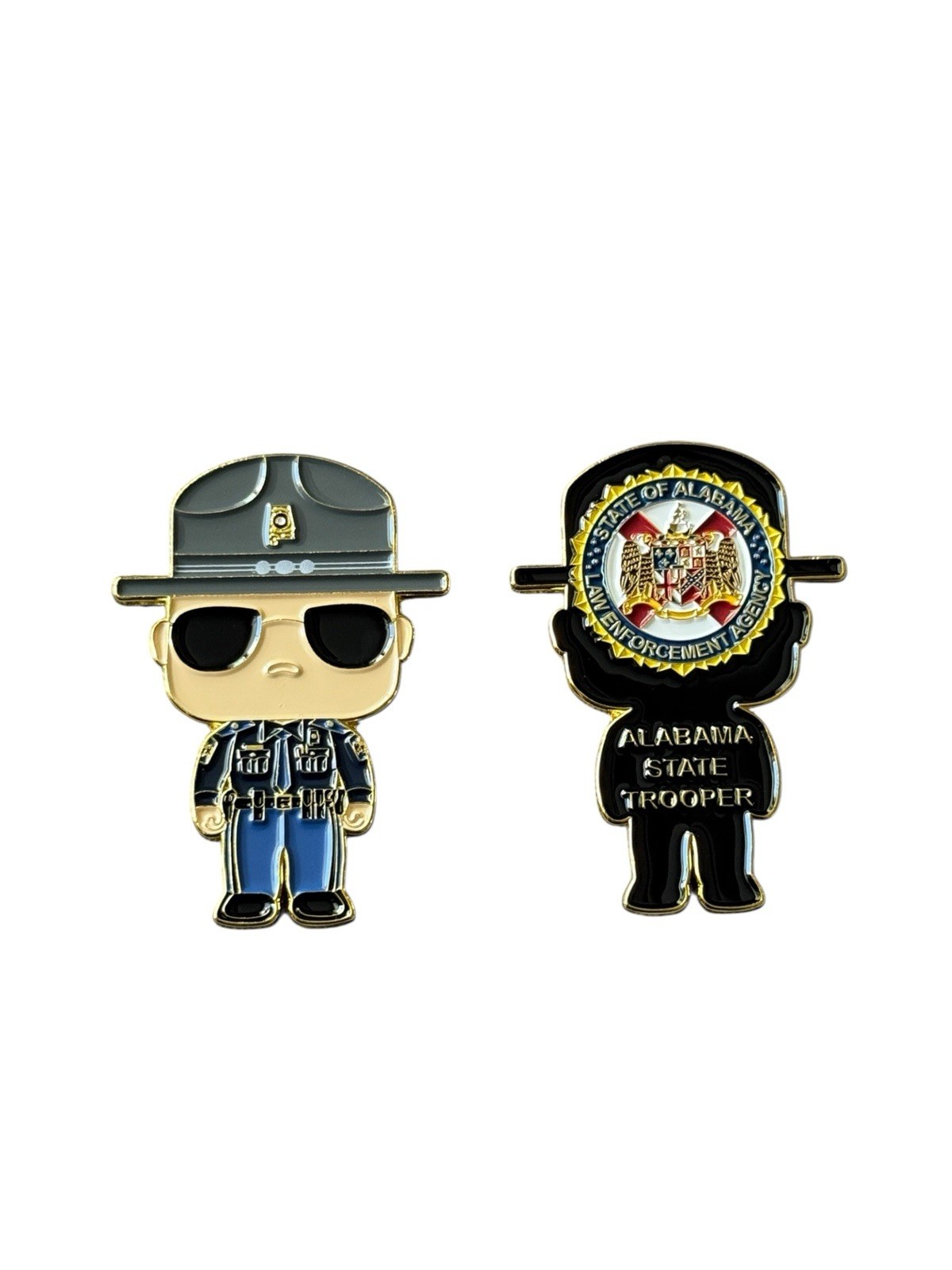Alabama Mini State Trooper 2” Challenge Coin Funko State Patrol Highway ALEA V1