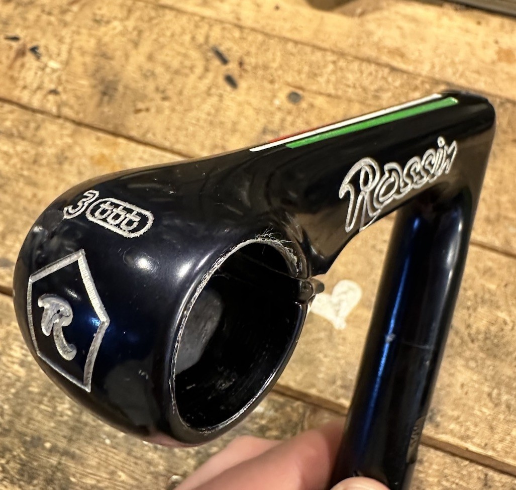 3ttt Rossin Pantographed Quill Stem 120mm 26.0mm Black 1980s Italian Stripes