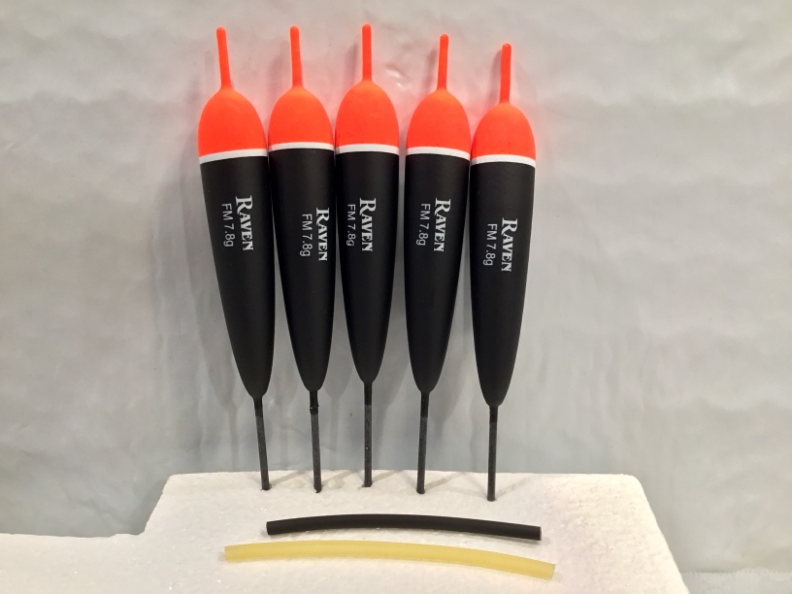 Raven Premium Balsa Floats 7.8 Gram FM, 5 Floats With Tubing, Great New Size!