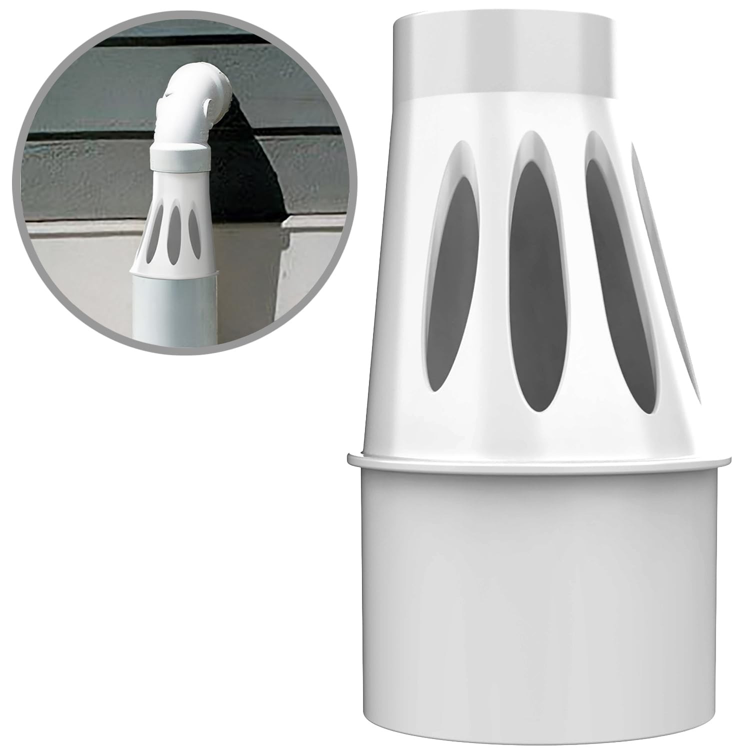 ELK Freeze Relief 3" - Use Between 1.5" Sump Pump Line to 3 Inch, White