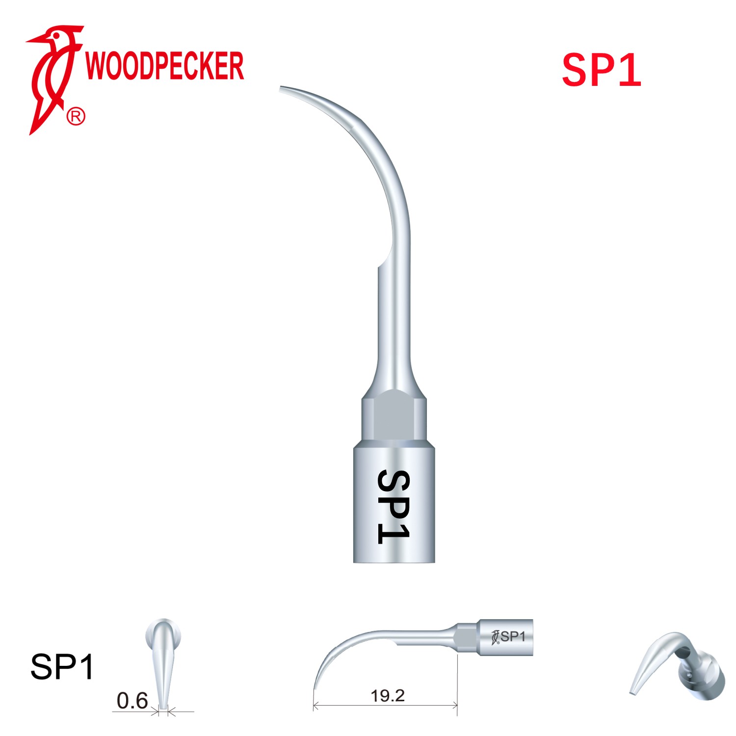 Woodpecker Dental Perio Bone Surgery Tips SP1 for Surgic Smart  & Satelec Perio