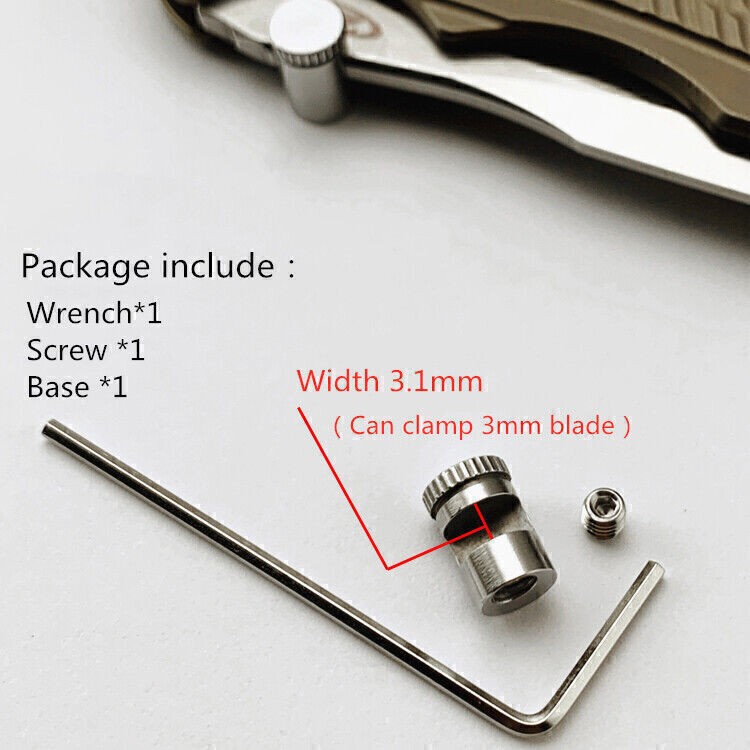 Stainless Steel CNC Thumb Stud Set Folding Shank Accessories for Buck 110