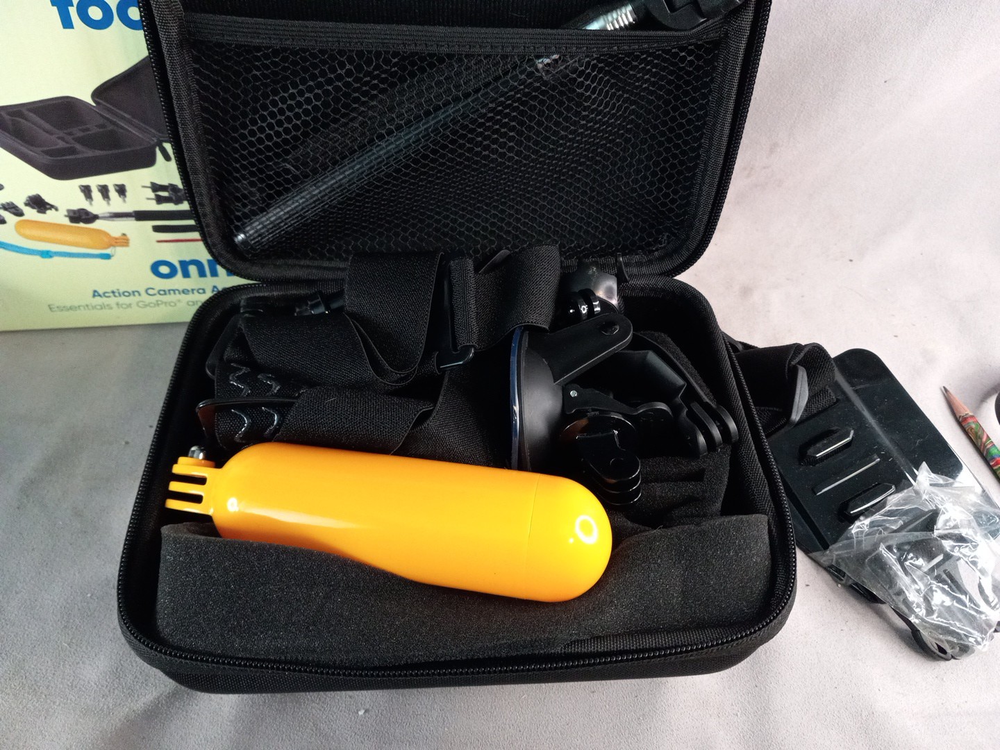16 Piece Focus Onn. Action Camera Accessory Kit- Essentials for GoPro