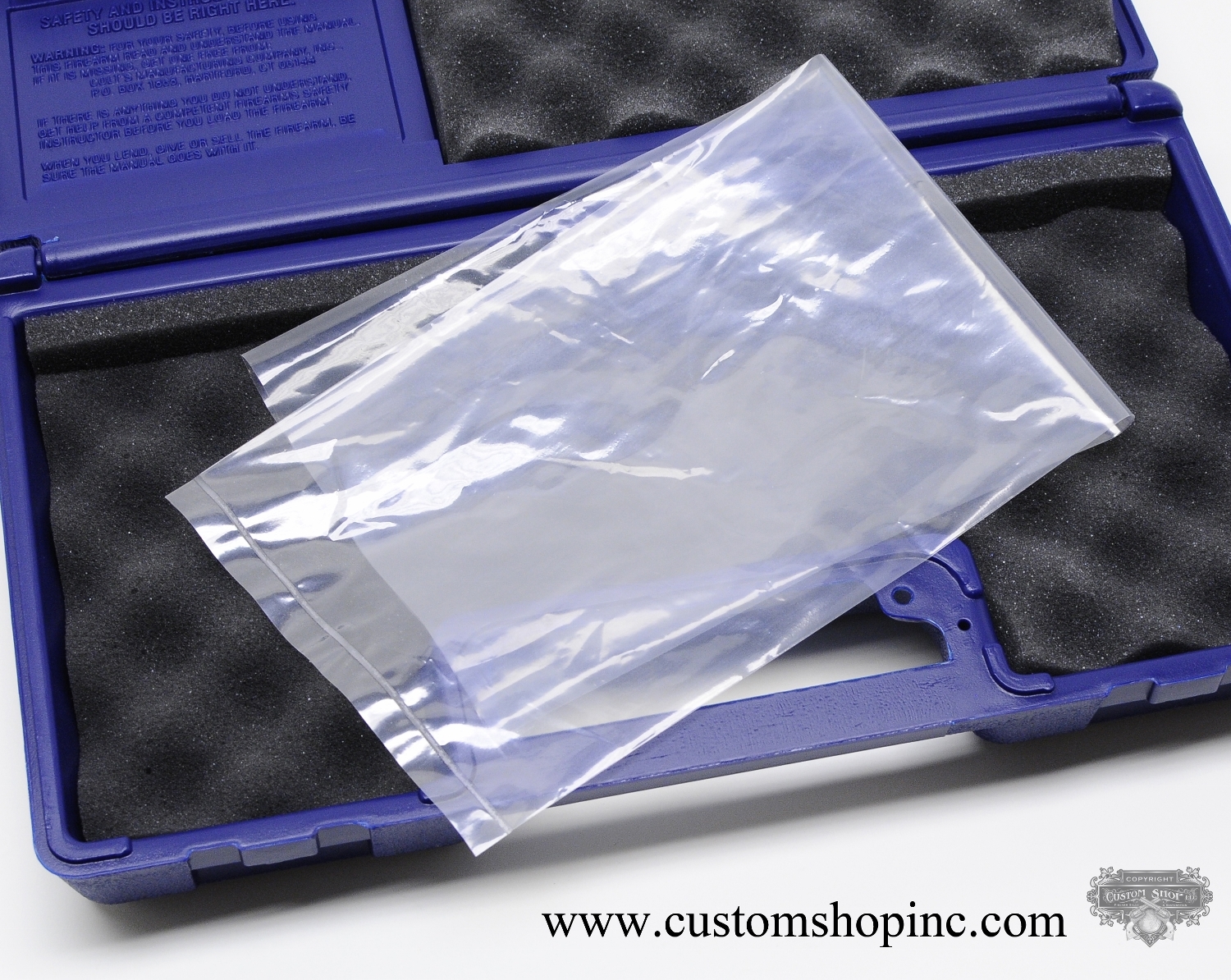 Colt Python Heavy Mil Plastic Storage Bag. Will Fit Anaconda, D-Back, 1911, plus