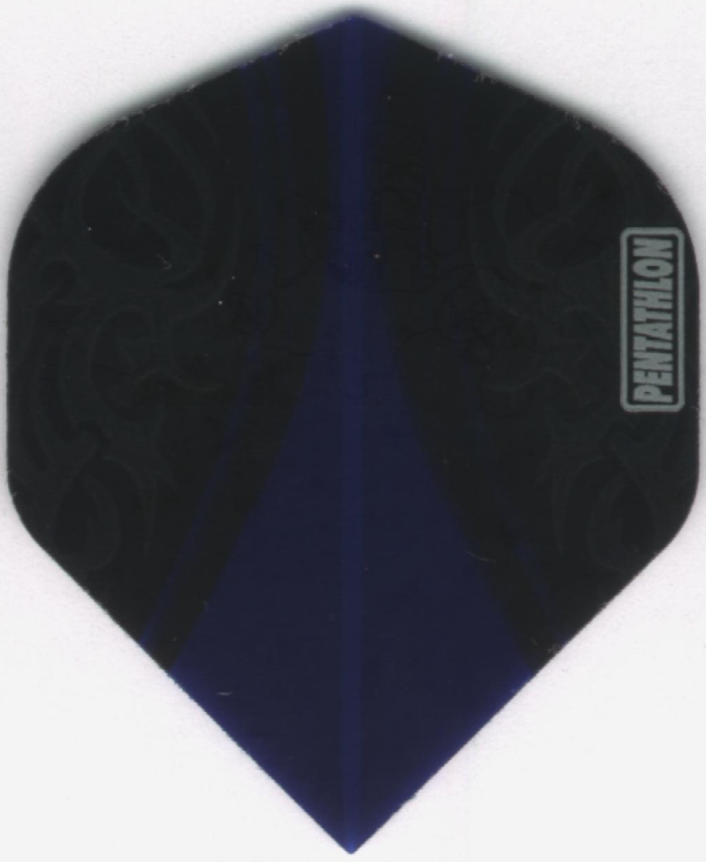 Blue on Black PENTATHLON V-SWISH Dart Flights: 3 per set