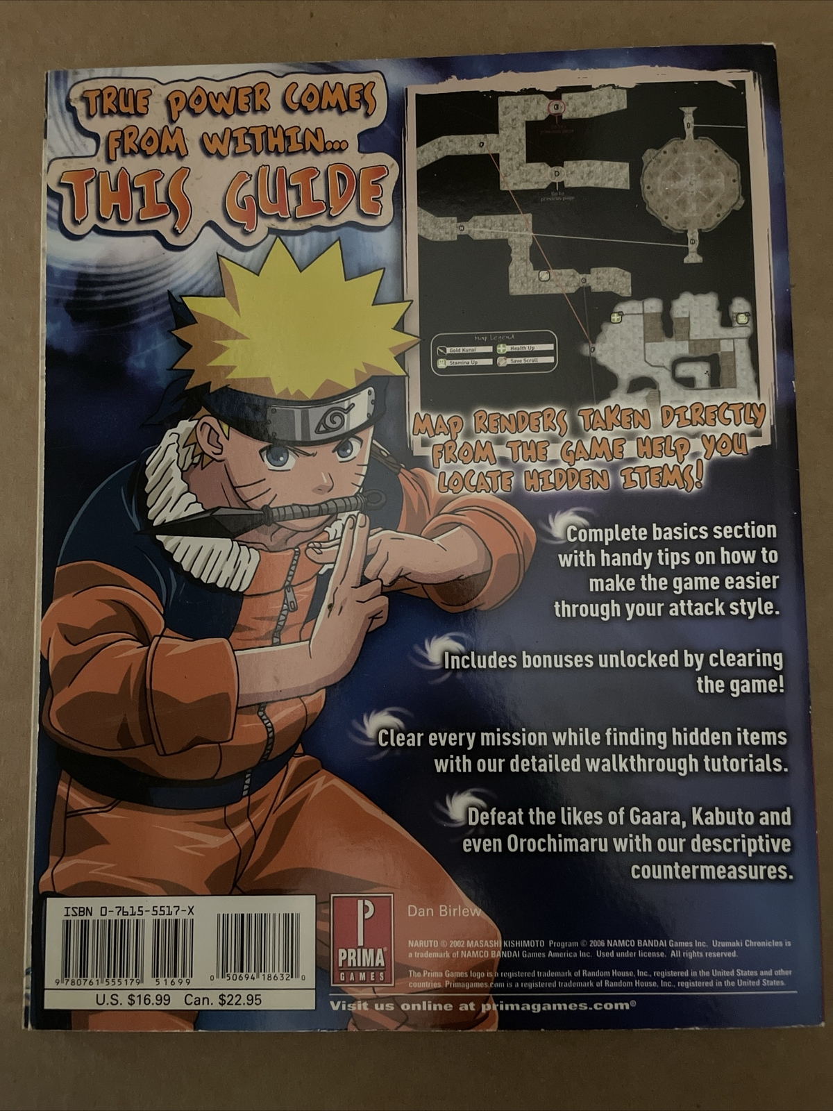 Naruto Uzumaki Chronicles PS2 Guide Brand New
