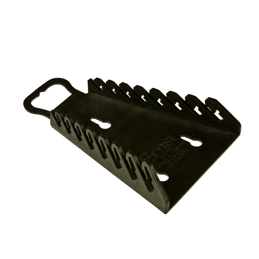 Ernst 5147 Black 8-Tooth Reverse Wrench Organizer Tray for Tool Storage