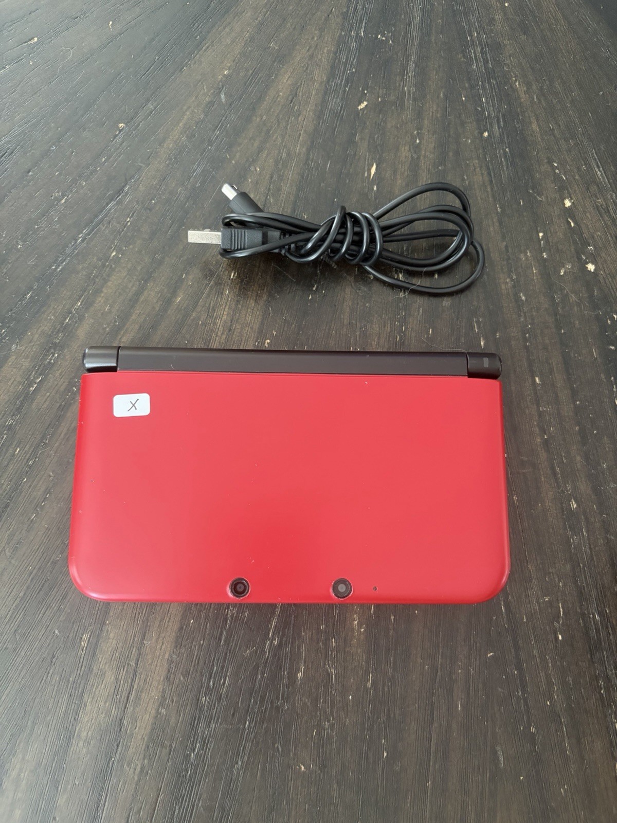 Japanese Nintendo 3DS LL System Red W/ Charger Tested/Works Region Free #X