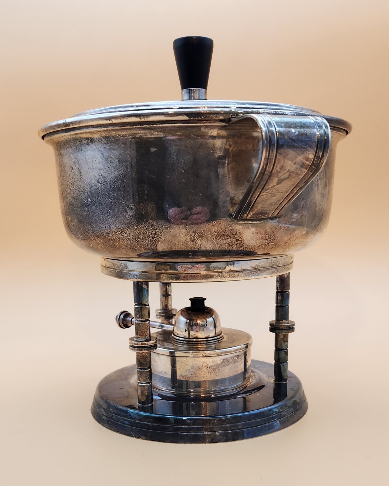 Tommi Parzinger Designed Mueck-Cary Chafing Dish w/ PYREX Dish Insert, Burner