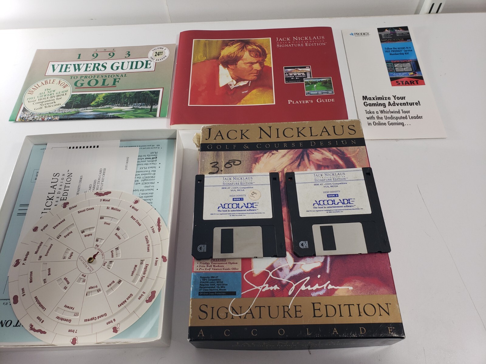 Jack Nicklaus Unlimited Golf & Course Design PC 1992 ver. 1.5 Release IBM/Tandy