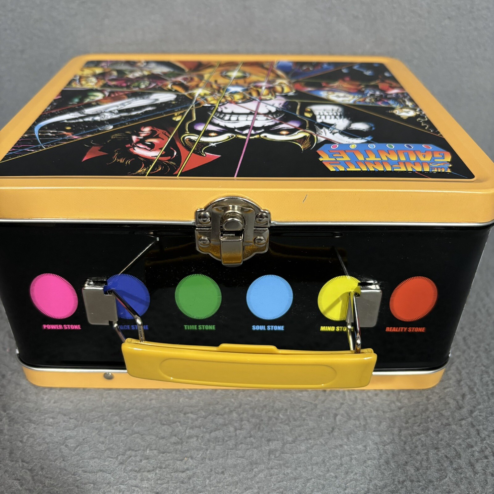 NWT Marvel Comic Infinity Gauntlet Lunch Box Thermos Exclusive 2,500 Made Limit