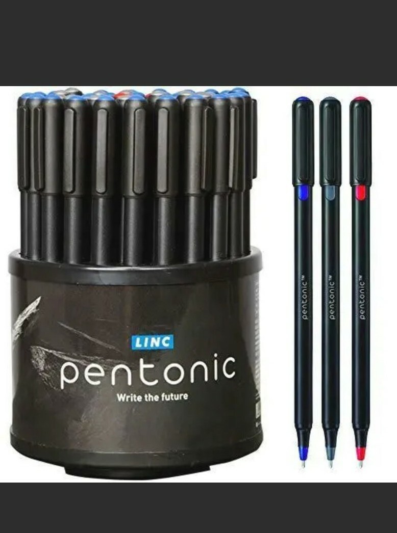 Linc Pentonic Premium Ball Point Assorted Pens 1.0 mm Medium Point, 50-Count