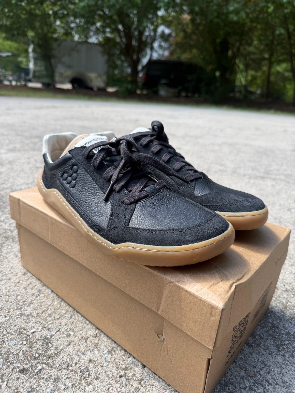 Vivobarefoot Gobi II Sneaker Premium Leather Mens - OBSIDIAN (ALL SIZES/NEW) ⚫️