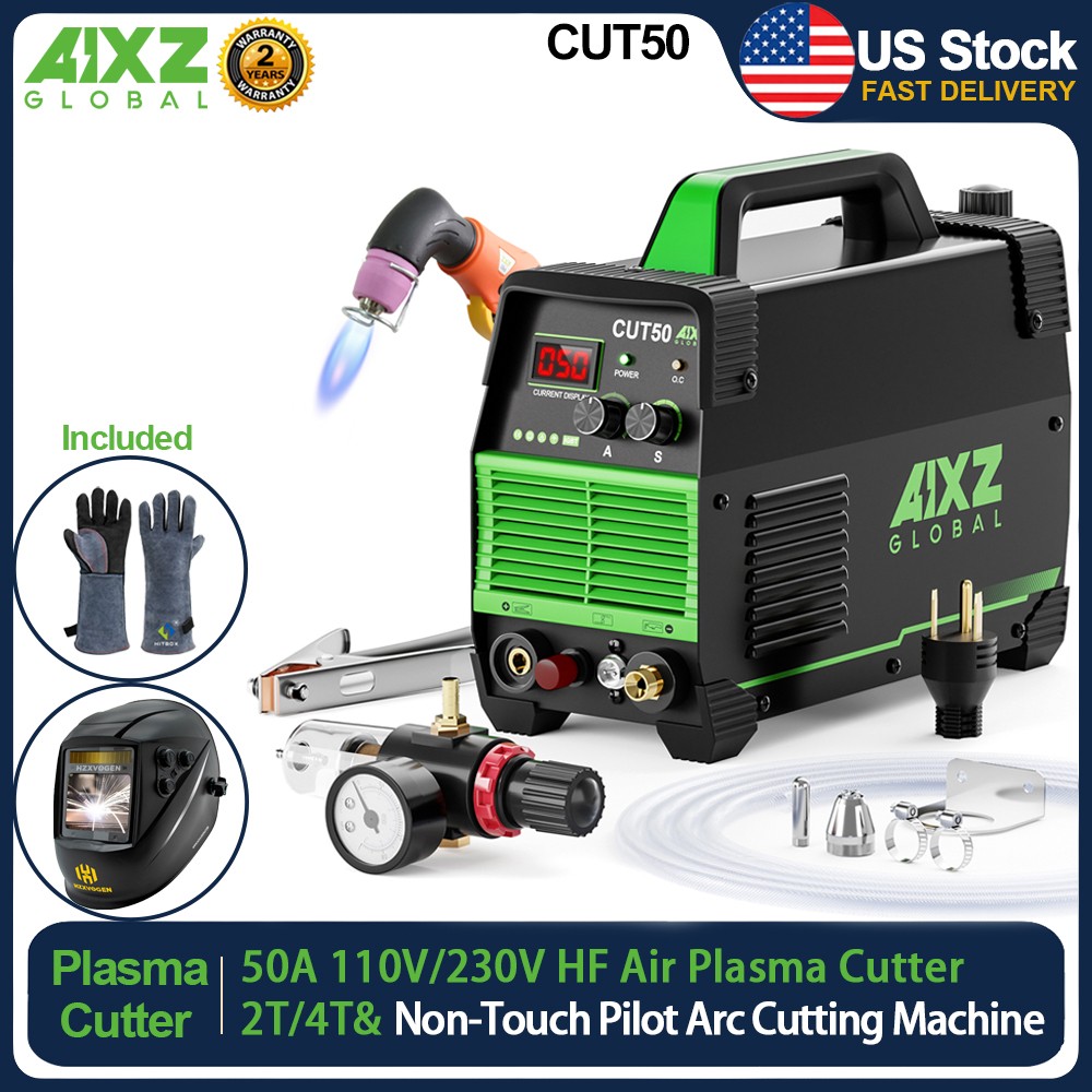 AIXZ 8-15MM Plasma Cutting Machine ,HF Non-Touch Pilot Arc Plasma Cutter Set,50A