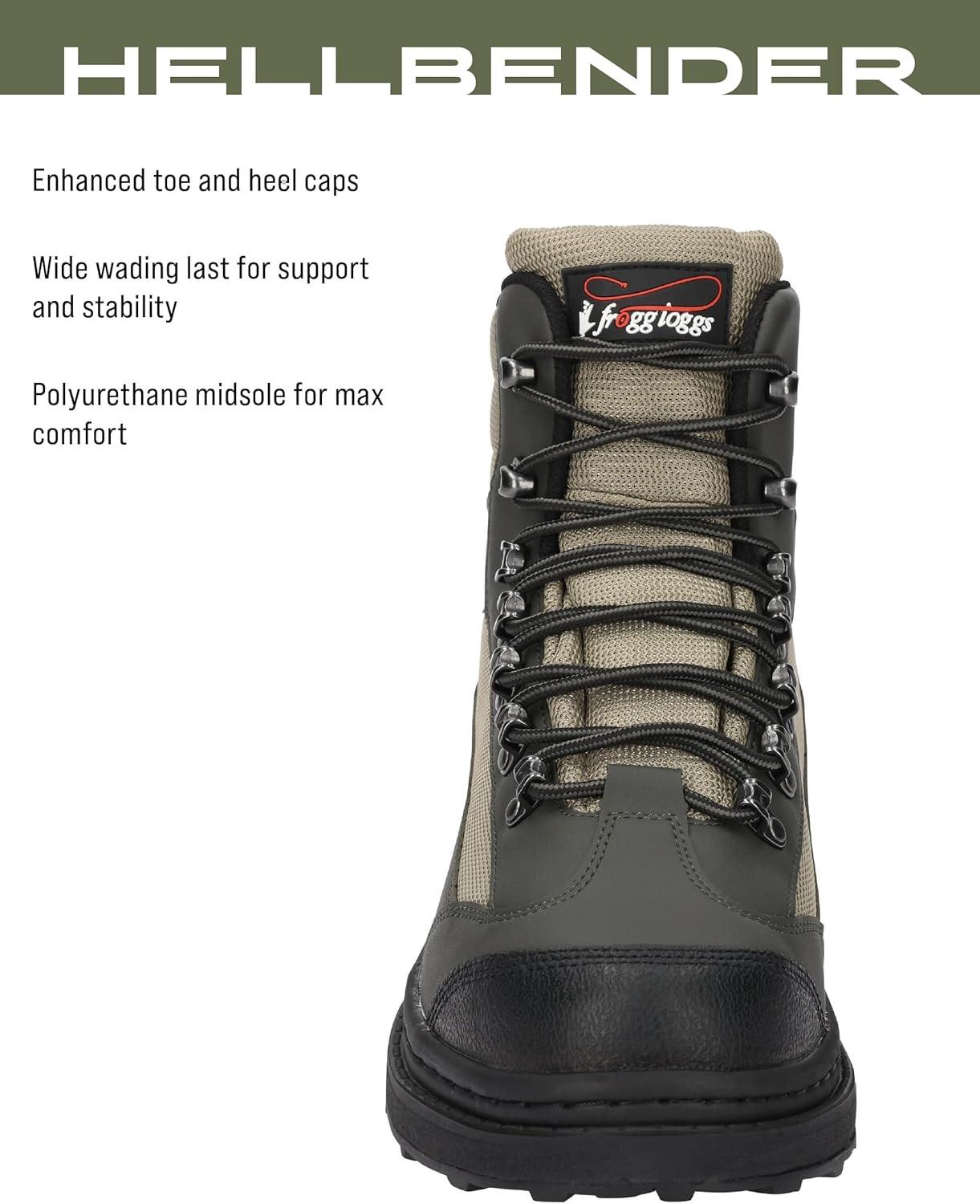 Men'S Hellbender Waterproof Fishing Wading Boot for Fishing in Felt or Cleated,