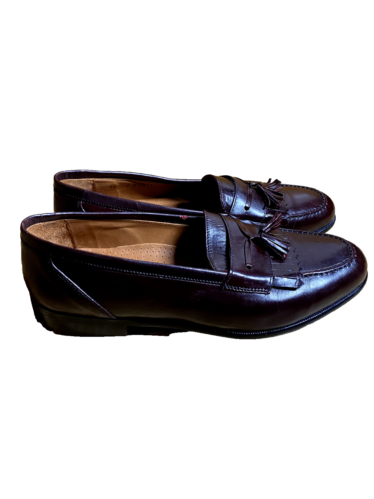 Dimitri Shoes Men's Dress Loafers Leather Tassel Slip On Made in Italy  Sz 10.5
