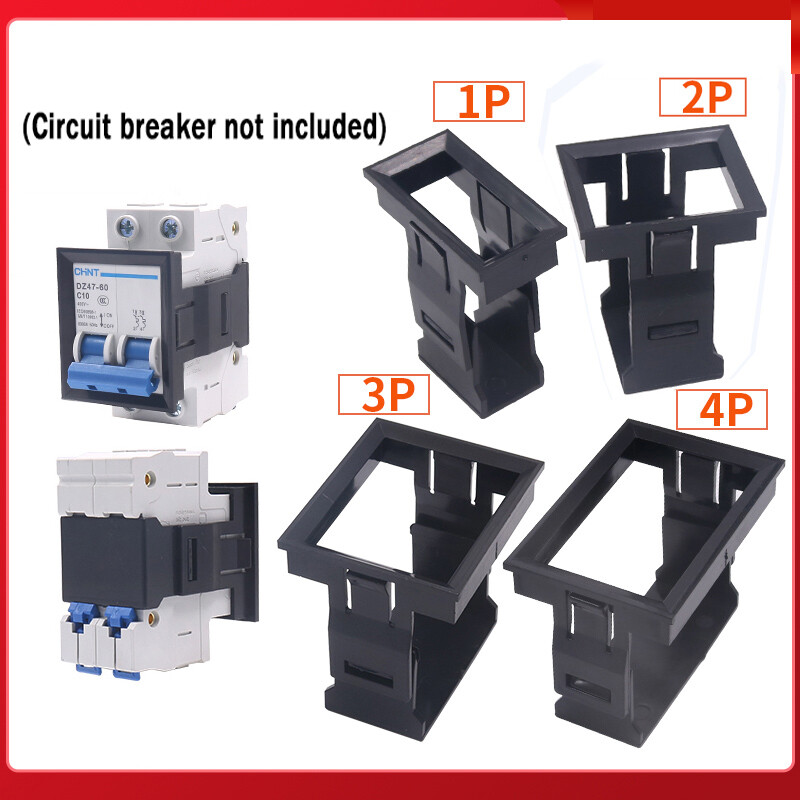 Miniature Circuit Breaker Accessories Panel Buckle 1P 2P 3P 4P Mounting Bracket