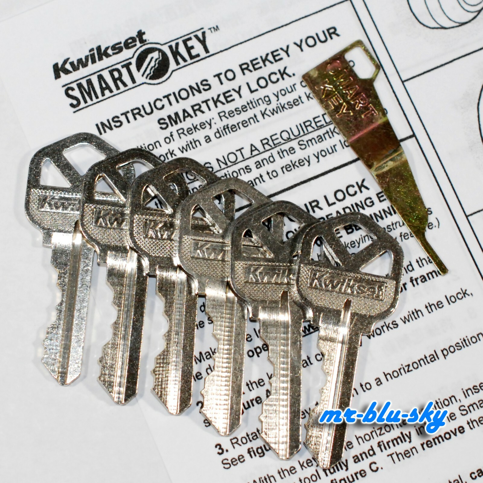 Kwikset Smart Key Rekey Kit ~ Rekey Tool ~ 6 Keys ~ With Instructions